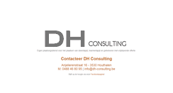 Desktop Screenshot of dh-consulting.be